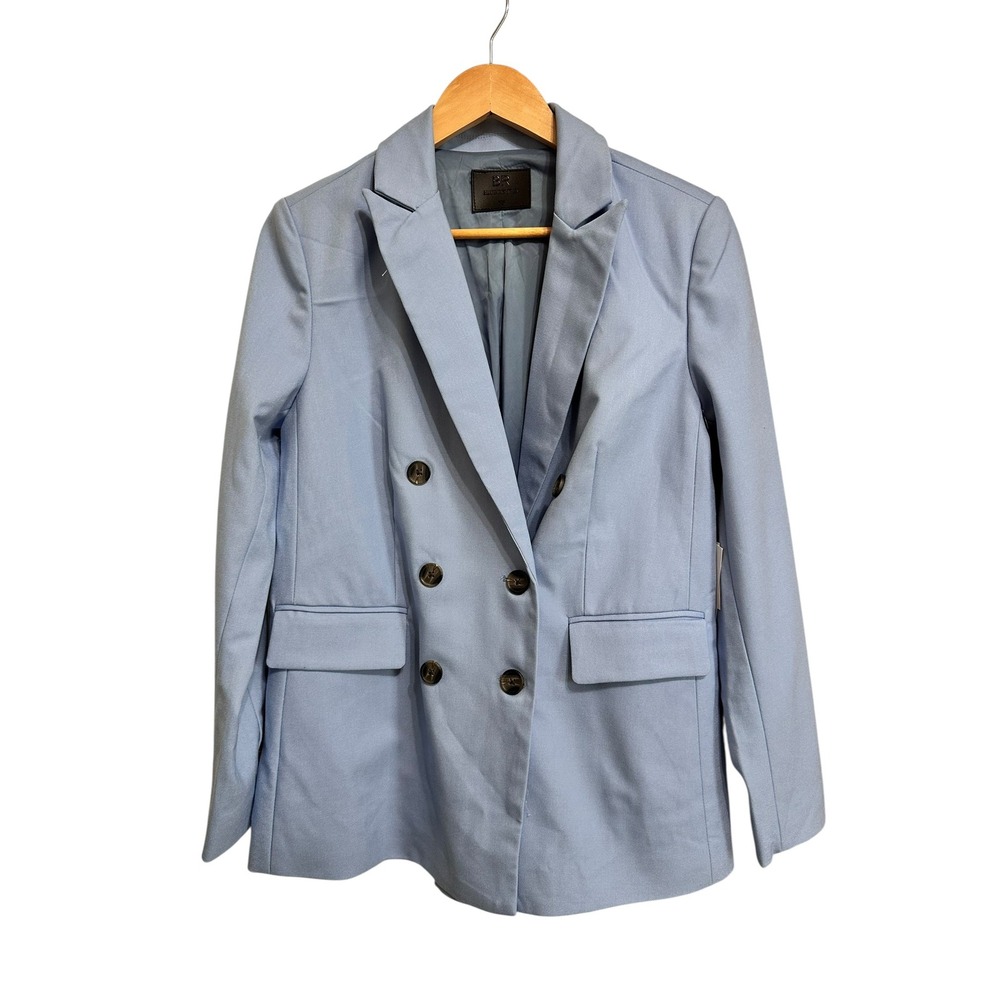 Blue Revival Periwinkle Your Ex Boyfriends Blazer Double Breasted XS NEW